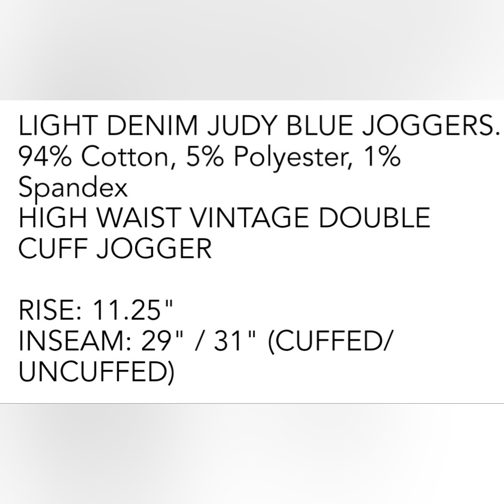 Judy Blue High Waist Joggers
